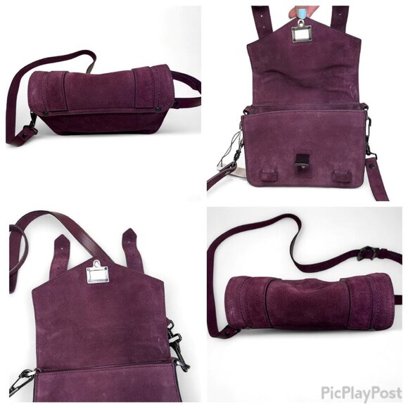 PROENZA SCHOULER PS1 Suede Mini Crossbody Purple NWT - Picture 16 of 16
